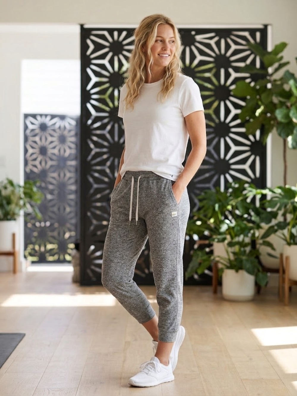 Vuori Heather Gray performance joggers